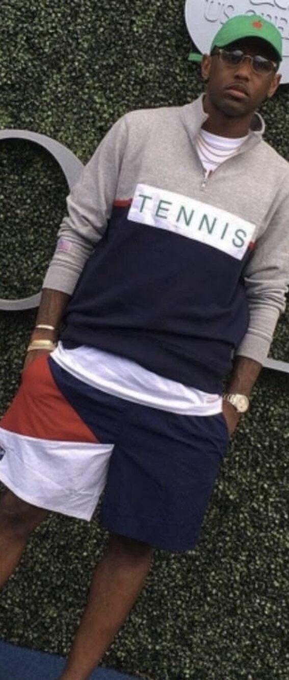 Michell And Ness Vintage retro tennis quarter-zip vibe. Sz S